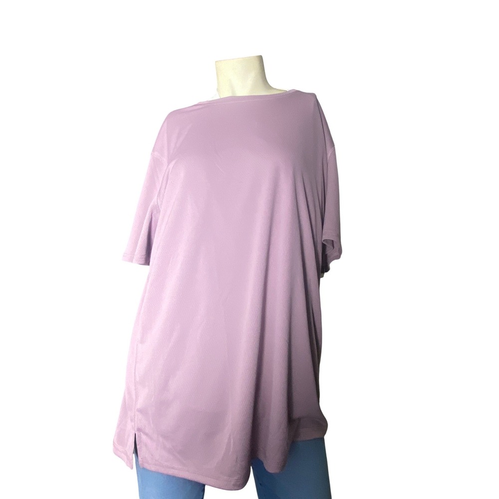 MTA‎ Sport Female XL Mauve Short Sleeve Activewear Mesh T-Shirt New With Tags
